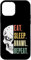 Eat Sleep Brawl Wiederhole lustige Videospieler-Spiele Hülle für iPhone 12 mini