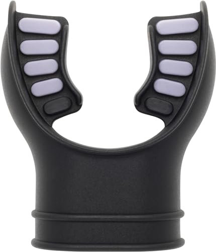 Cressi Silicone Mouthpiece 2 Tone Black/Grey - Reines Hypoallergenes Silikon Mundstück für Tauchregulator, Zweifarbig Schwarz/Grau, Einheitsgröße, Unisex