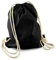 Netuno 1 Stück Baumwollrucksack Schwarz 38x42cm 140g Baumwollbeutel mit Kordelzug Strapazierfähiger Turnbeutel für Alltag Fitness Outdoor Sportbeutel Einkaufstasche Wiederverwendbar Stofftasche