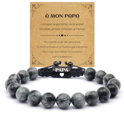 Fodfgxf Bracelet Cadeau pour Papa et Beau-Père - Idée Fête des Pères
