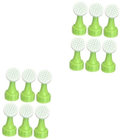 TOYANDONA 2 Sätze Tragbarer Bewässerungssprinkler Im Freien Drinnen Herr Anlage Wassersprüher Wasserkrug Gießkannenkopf Wasser Kann Gadget Plastik Light Green 6 Stücke * 2