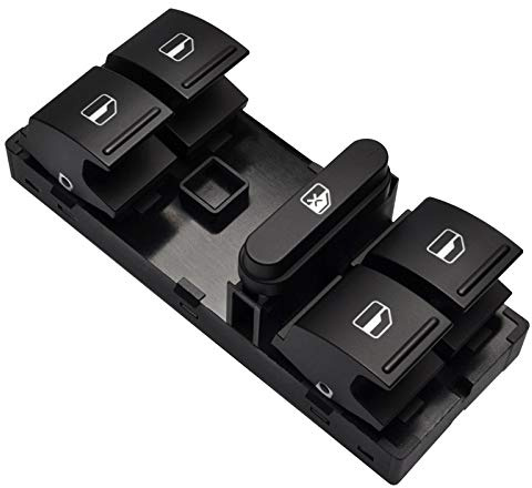 Fensterheber Schalter Elektrische Macht-Master-Fensterschalter-Taste Passend für VW Sagitar Golf 5 6 Jetta MK5 MK6 Touran Passat B6 B7 1K4959857b