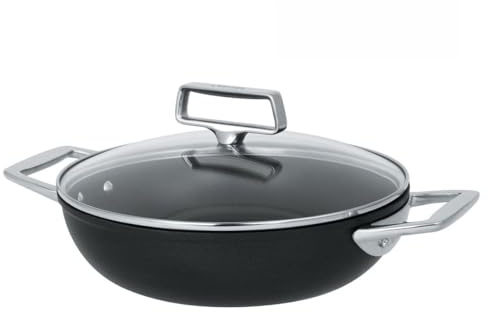 Cristel | Sauteuse En Aluminium ø28 Cm à 2 Anses Revêtement Céramique Ceraliss+