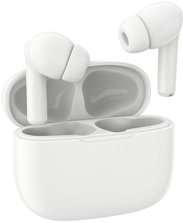 TecnoOdino Auricolari Bluetooth TWS - 30h Batteria, Noise Cancelling, Touch Control