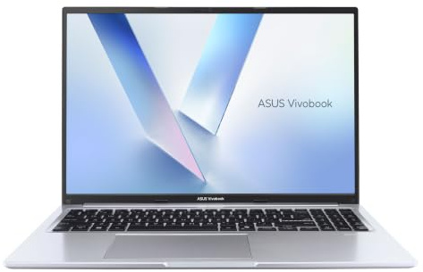 ASUS Vivobook 16 | 16 WUXGA | Ryzen 7 170 | RAM: 8GB | SSD: 250GB | Laptop in Cool Silver | Windows 11 Pro | Office 2024 Pro
