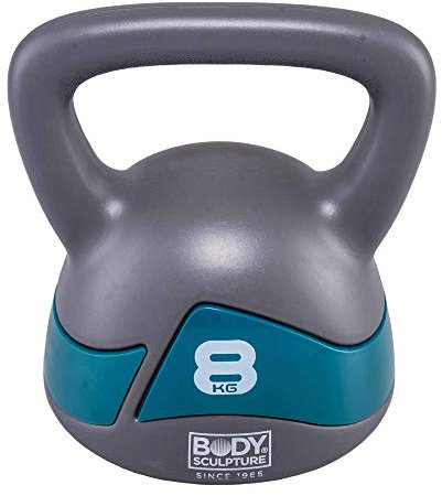 Body Sculpture BW117 Kettlebell, Grau/Grün, Nicht zutreffend