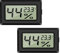 EEEKit Termometri, Termometro Igrometro, 2 Pack Termometro Interno, Digitale Idrometro Umidità per Interni ed Esterni, Nero