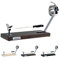 Buarfe Jamonero Jabugo Madera de Haya 47cm Cabezal Giratorio con Cuchillo Jamonero (Tabaco)