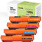 BONINK 126A CE310A Toner Kompatibel für HP 126A für HP Laserjet CP1025 Color Toner M175NM Toner MFP M177FW Ersatz für HP 126A CE310A (4 Packs)