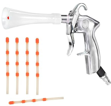 BenBow Pistolet de soufflage à air comprimé Classic + tuyau en silicone - Blow Gun pour éliminer l'humidité, la saleté et les débris – avec effet tourbillon - sans réservoir