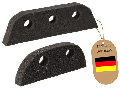 Novaliv Schaumstoffbesen Ersatzschwamm für Handfeger und Besenkopf Friseurbesen Schwarz Noppenbesen Hundehaarentferner Parkett Besen für Drinnen Teppichbesen Bodenabzieher Haushaltsbesen Wunderbesen