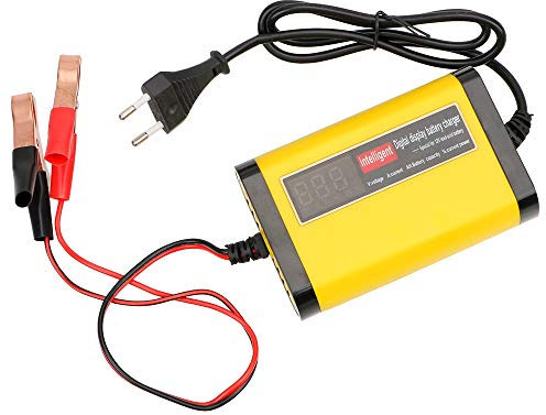 NOPNOG Chargeur de Batterie de Voiture entièrement Automatique, Charge Rapide Intelligente 2A, écran LCD numérique, DC 12V
