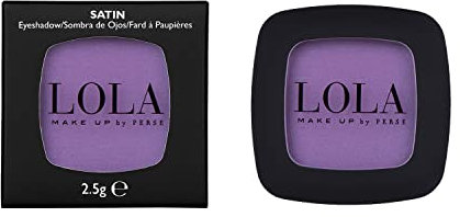 Lola Make-Up Ombretto mono, rosa, satinato, pigmentazione intensa, alta copertura, uso bagnato e asciutto, tutto il tono della pelle, senza olio minerale, vegano e cruelty free, n. 004, 2,5 grammi