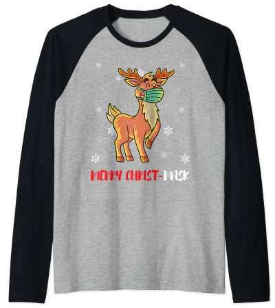 Rudolph Rentier Maske Toilettenpapier Desinfektionsmittel Raglan