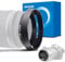 49mm Camera Lens Hood Compatiable All Brands Ø Lenses with 49mm Filter Thread,Made of CNC.Give away 49mm Lens Cap
