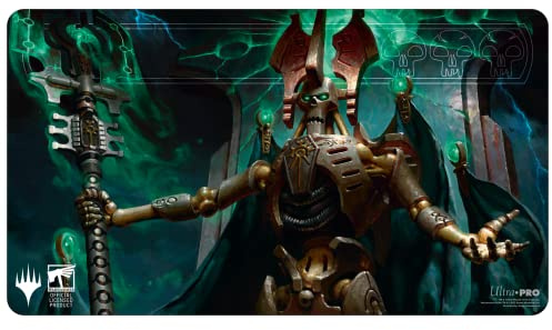 Ultra PRO - Magic: The Gathering Warhammer 40K Commander Playmat (Szarekh, The Silent King) - Card Playmat Great for Card Games, Perfect for at Home Use As a Mousepad for PC or Desk Mat