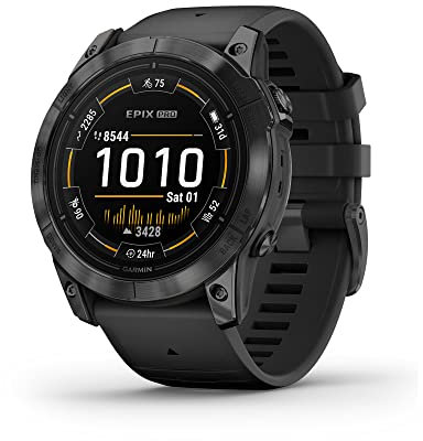 Garmin epix Pro (Gen 2), 51 mm, reloj inteligente de alto rendimiento, tecnología de entrenamiento avanzada, linterna integrada, color negro