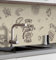 MyMaxxi Küchenrückwand Folie selbstklebend matt - einfache Montage ohne Bohren 0,4mm stark Versteift - Motiv Menü Leinwand Beige Schwarz 60cm hoch - Spritzschutz Küche Klebefolie 280 x 60cm