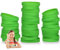 THXIY 100PCS Silicone Wristbands for Kids Teens, 7'' Sports Wholesale Rubber Bracelets for Events, Party Teacher Supplies Boys Gilrs Education Activities Green