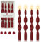 Gedengni Spitzkerze spiralförmige Kerzenständer, 25cm rot gedrehte Kerzen lange Kerzenständer gedrehte Spitzkerzen für Tischdekoration Einweihungsparty Geschenkidee für Frauen 17D4PC-RED