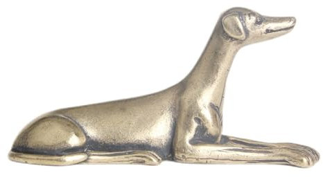 Luojuny Feine Handwerkskunst-Statuen, gehobene Hoteldekoration, klein, Messing, Vintage, Wohlstand, lebensecht, Tierkreiszeichen, Tee, Haustier, Briefbeschwerer, Hound, Schreibtisch, Antik-Bronze