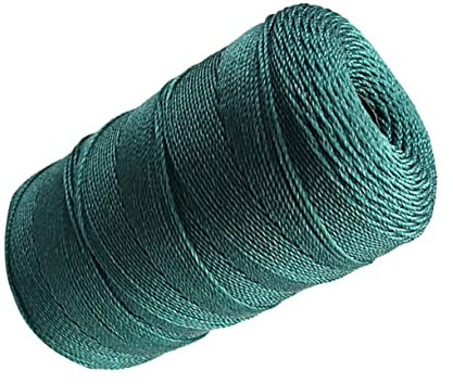 Fishing Net Repair Rope Bobina Di Corda in Nylon Intrecciata Verde Scuro 18 Fili Resistente Per Riparazione Reti Da Pesca E Uso Multiuso 12 Yarde