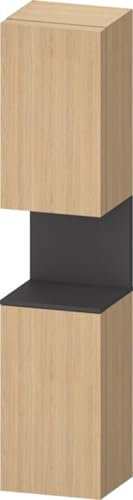 Duravit Qatego Hochschrank, Türanschlag rechts, 400x360x1760mm, Nische Graphit Matt, QA1346R49300000, Farbe: Eiche Natur