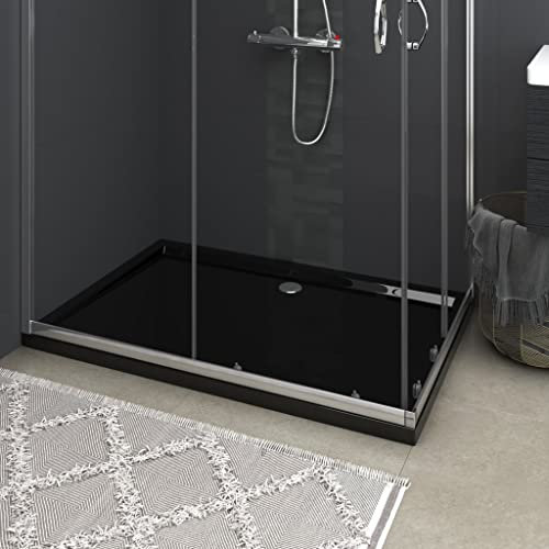 Piatto Doccia Piatto Doccia Piatto Doccia Rettangolare ABS Nero 80x120 cm