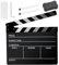 Ribvane Filmregisseur Schindelplatte, Schiefer Fotografie, Video, TV Cut Action Szene Acryl Klöppel Board Requisiten mit einem magnetischen Tafelradierer, zwei benutzerdefinierten Stiften,