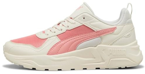 PUMA Trinity 2 LT, Scarpe da Ginnastica Unisex-Adulto, Warm White-Pink Fruit-Vapor Gray, 41 EU