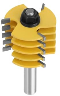 NPQRKJYH 12MM 1/2 Shank 3 Teeth Box Finger Joint Router Bit Adjustable Woodworking Milling Cutter For Wood Hobbing Bits Cutters(12.7mm shank)