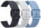 Tobfit Sport Bracelet pour Galaxy Watch Active 40mm / Active 2 40mm 44mm, 20mm Bracelet en Silicone Souple Compatible avec Samsung Galaxy Watch 3 41mm, Bleu+Gris clair+Bleu nuit