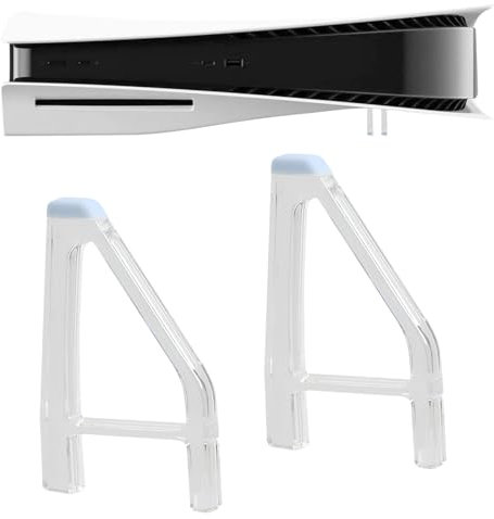 IGXX Support pour PS5 Slim, Pieds de Refroidissement Simples, Support de Placement Horizontal pour PS5 Slim, Support de Base Plate pour Console(édition Disque-A)