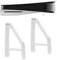IGXX Support pour PS5 Slim, Pieds de Refroidissement Simples, Support de Placement Horizontal pour PS5 Slim, Support de Base Plate pour Console(édition Disque-A)
