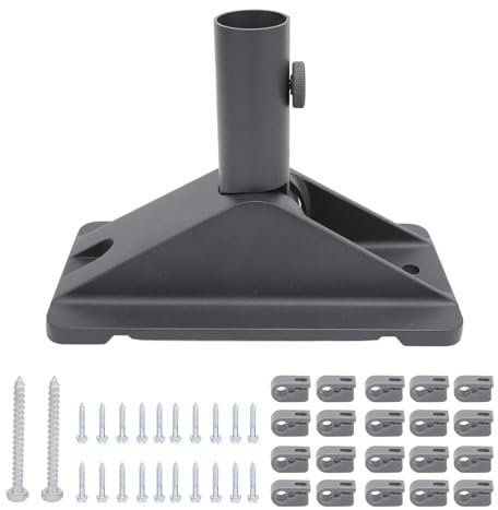 Soporte de Antena, Soporte Universal Ajustable para Antena de TV, Soporte Montado en el Techo de Antena de Aleación de Aluminio, Poste de Montaje de Antena de TV para Exteriores