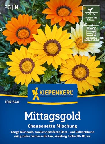 Kiepenkerl Mittagsgoldsamen Chansonette Mischung 1061540 – Lang blühend - Beet- und Balkonblume - Inhalt für 30 Pflanzen - Blumensamen, Blumenwiese