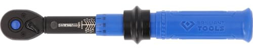 BRILLIANT TOOLS BT141916 - Llave dinamométrica de carraca conmutable (1/4, 1-5 Nm)