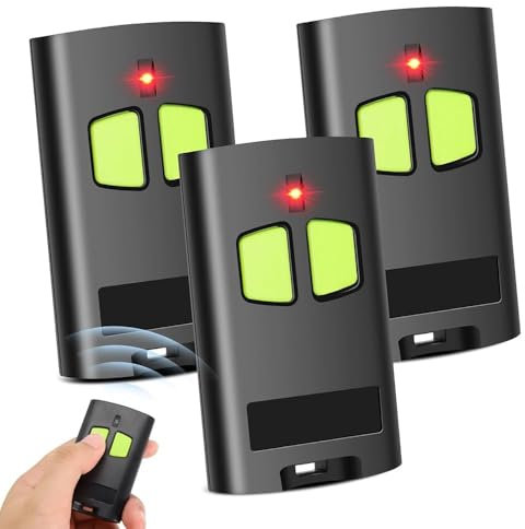 3 Pezzi Sostituzione Telecomando TO.GO 2VA, 2 canali, 433.92 MHz, Compatibile con RSC2-433, TO.GO 2VA, TO.GO 4VA, Trasmissione a 128 e 68 bit