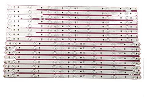 WEISIDA 16pcs LED Strip Fit for Philips 65'' TV LB-PC3030-GJUHD658X14ADM2-R/L-H 65PUS6121/12 65PUF6656/T3 LD65P19U 65ADM2-L 65ADM2-R led Backlight Strips