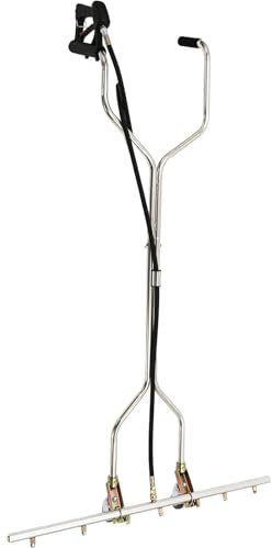 Gertrude 39 Pulgadas Acero Inoxidable Tren De Rodaje Hidrolimpiadora 5000 PSI Limpiador De Superficies Escoba De Agua con 7 Boquillas para Agua Agua Caliente Y Fría Hidrolimpiadora