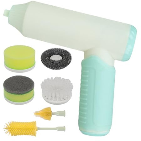 Lavadora de Copa eléctrica, depurador automático de Mano, Limpieza de Cepillo de Lavado eléctrico, Carga de Tipo C, Limpieza motorizada Potente, Ideal para Botellas de baño de Cocina de Fregadero