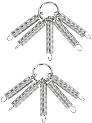 Tensor de cadena Klanata 2pcs, acero inoxidable de servicio pesado Tirma de tracción de tracción de tracción de resorte 23 cm/9.1in para tractores de jardín propietarios de