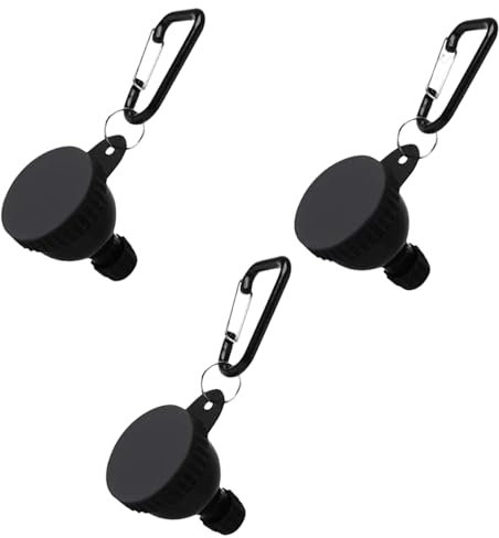 ZPSCXQ 3Pcs Protein Powder Container, Portable Formula Powder Pots, Leak-Proof Powder Dispenser for Gym and Travel, Compact Protein Powder Storage with Secure Carabiners