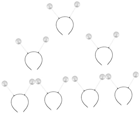 TOGEVAL 7stücke Stirnband Mit Weißen Schaumstoffkugeln Leichtes Kostüm Kopfschmuck Für Halloween Und Cosplay Partys