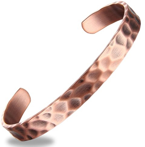 MagEnergy Unisex Kupferarmband flexibel verstellbar aus massivem Reinkupfer | 99,99% massives Reinkupfer, flexibel verstellbar. Handgefertigt, mit Geschenkbox geliefert, hautverträglich für den Alltag.