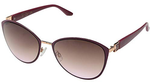 Jessica Simpson Women's J5329 Rgdpk Non-Polarized Iridium Cateye Sunglasses, Rose Gold Pink, 70 mm
