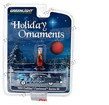 Greenlight 1:64 Urlaubsschmuck Serie 2 - 1955 Cadillac Fleetwood Serie 60 - Modellauto - Auto - Retro - Unisex - Erwachsene, Cadillac-Enthusiasten