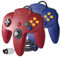 suily 2x Classic Wired Game controller Gamepad Joystick für N64 Konsole N 64 System (Rot/Blau)