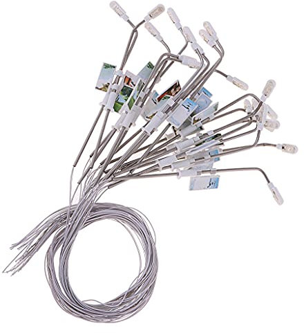 Perfeclan 20 Straße Lampe Modell LED-Straßenbeleuchtung für Modellbau, Weiß 1: 100