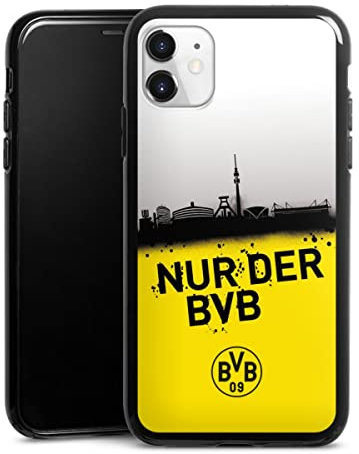 Silikon Hülle kompatibel mit Apple iPhone 11 Case schwarz Handyhülle Borussia Dortmund Statement BVB